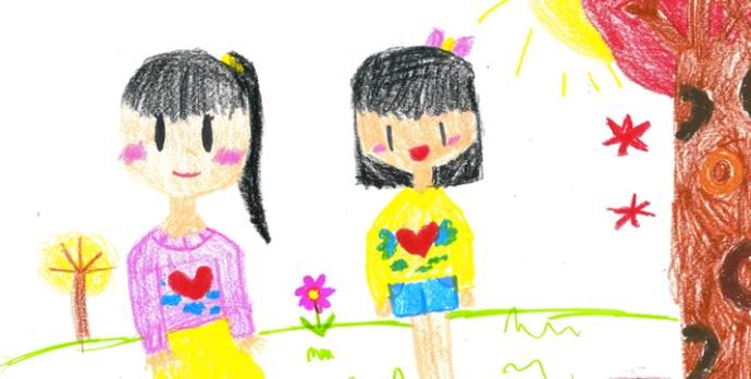 지난해 말 GS칼텍스의 마음톡톡에 참여한 아이들은 ‘행복’을 주제로 그림을 그리며 마음치유 시간을 보냈다.