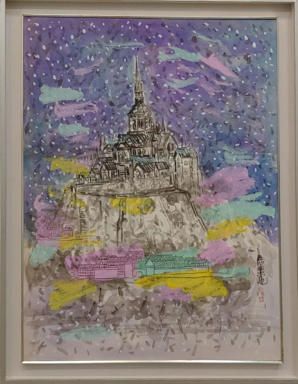 최성숙의 '노르망디의 봄'(1984, 145x74cm, 캔버스에 아크릴릭)