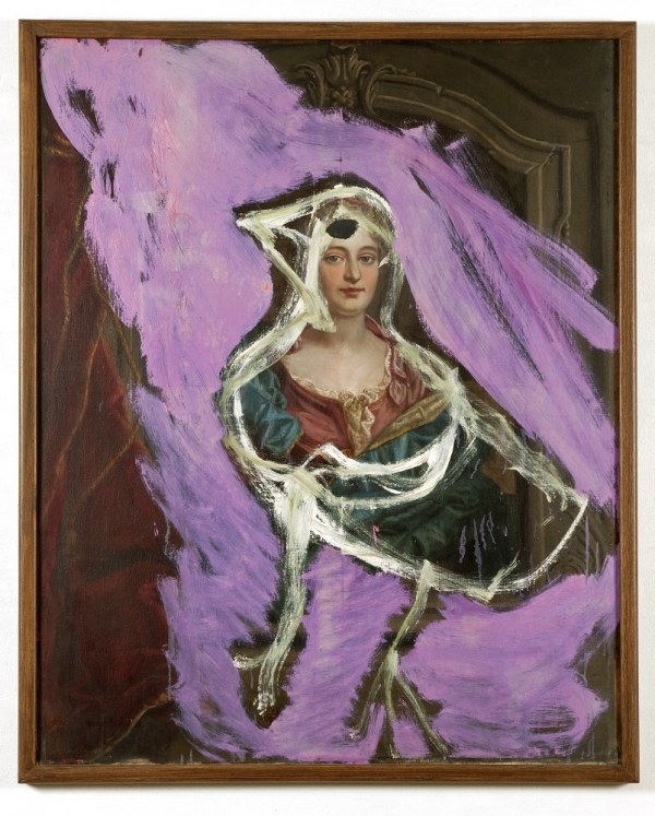 아스거 욘, 무제(미완의 형태 파괴), 1962, 캔버스에 유채, 122 x 97 cm, 욘 미술관 소장
