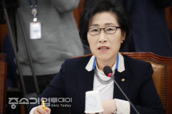 2019년 에너지관련기관을 대상으로 한 국정감사에서 질의를 하고 있는 김삼화 의원. [황무선 기자]