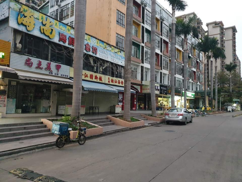 신종코로나 확산으로 인적이 드문 중국 광저우 시내 모습.