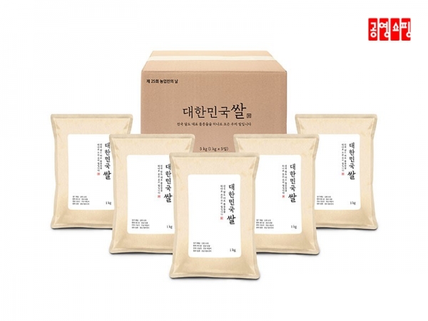 공영쇼핑이 11일 오전 한정판매하는 '대한민국 쌀'