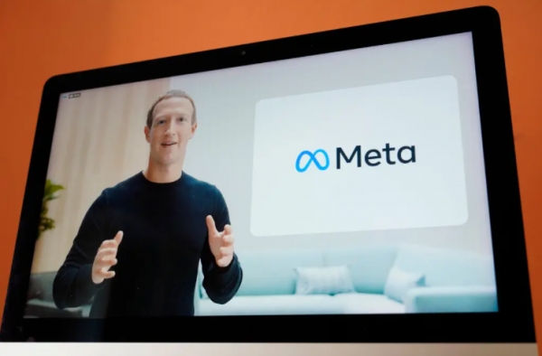 페이스북의 창업자 마크 저커버그가 30일(현지시간) 온라인 컨퍼런스를 통해 상호 변경 사실을 공표하고 있다. (사진=마셔블)