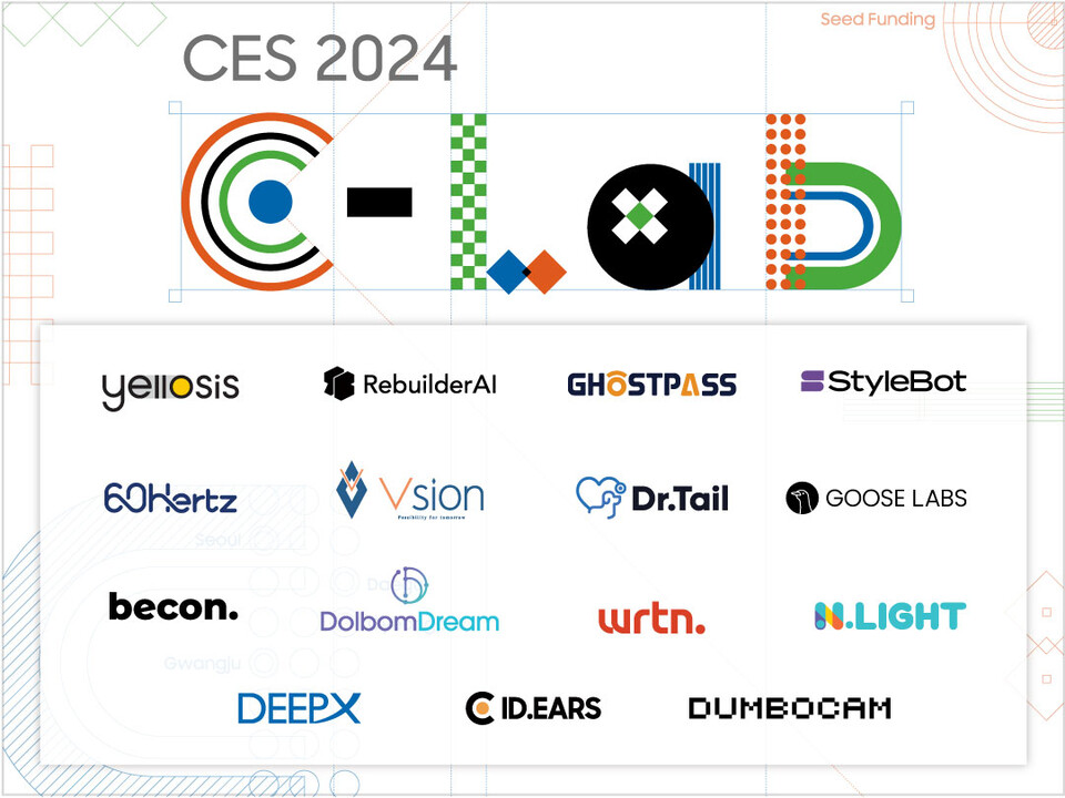 'CES 2024' 삼성전자 C랩 전시관 포스터. 